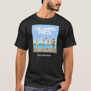 T-shirt Fête d'anniversaire d'été à la plage