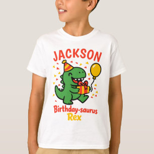 T-shirt Fête d'anniversaire dinosaure sur mesure
