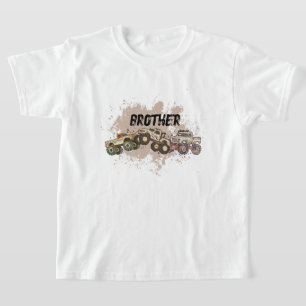 T-shirt Fête d'anniversaire du Camion Brother Monster pers
