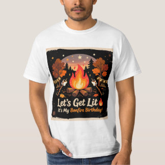T-Shirt Fête d'Anniversaire Feu de Joie 🔥