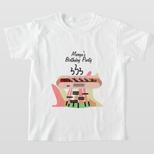 T-shirt Fête d'anniversaire grillades de hot-dog cuisson 