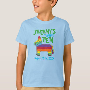T-shirt Fête d'anniversaire personnalisée Favoriser Rainbo