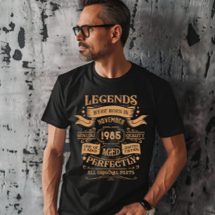 T-shirt Fête d'anniversaire personnalisée quarante vintage