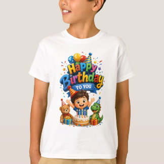 T-shirt Fête d'anniversaire pour enfants