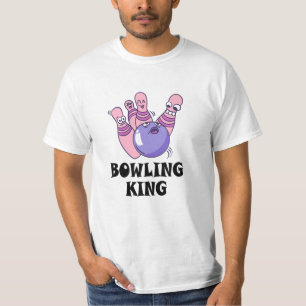 T-shirt Fête d'anniversaire pour enfants Bowling King