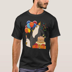 T-shirt Fête d'anniversaire Zoo Oiseau Animaux Enfants Pin