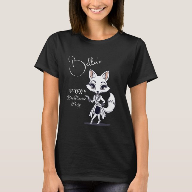 T-shirt Fête de Bachelorette Renard | Futur Mariée Renard  (Devant)