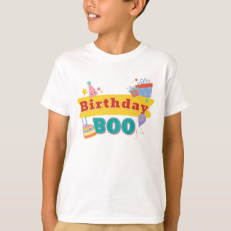 T-shirt Fête De Boo Anniversaire Avec Ballons Cadeaux