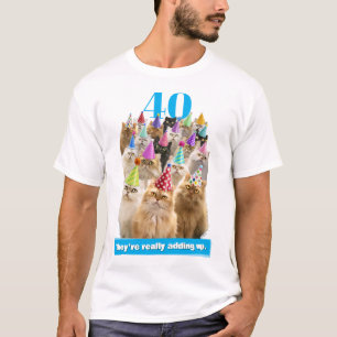 T-shirt Fête de chats