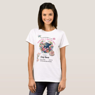 T-SHIRT FÊTE DE DÉMOCRATIE/ANNIVERSAIRE FLEUR PASTEL