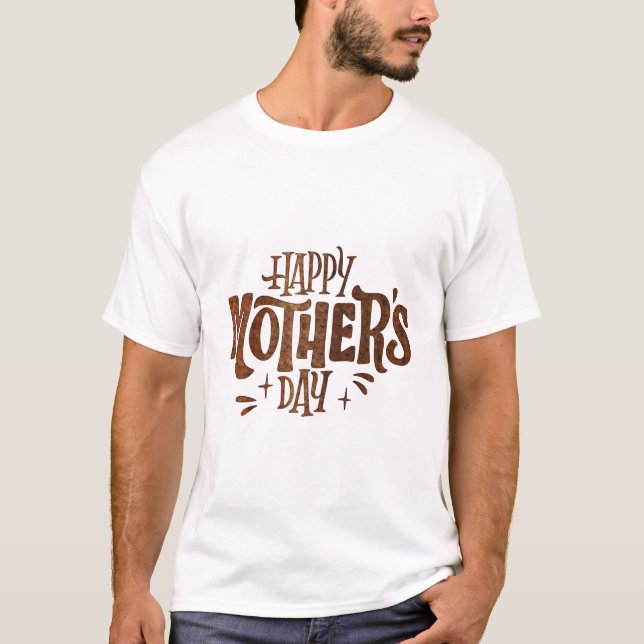 T-shirt fête de la mère heureuse (Devant)