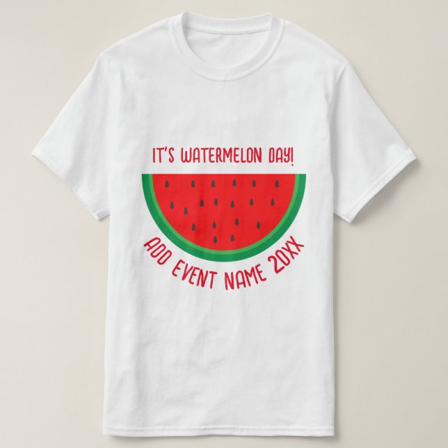 T-shirt Fête de la pastèque (Design devant)