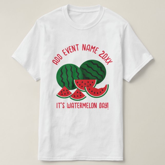 T-shirt Fête de la pastèque (Design devant)