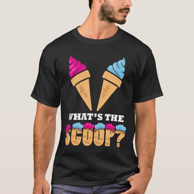 T-shirt Fête de la Révélation du genre - Crème glacée Quel (Devant)
