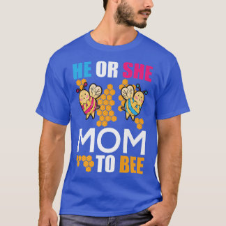 T-shirt Fête de la révélation du genre Lui ou Elle maman à