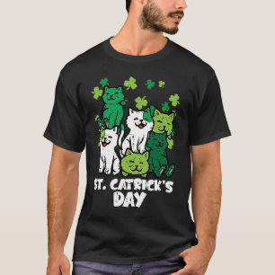 T-shirt Fête de la Saint-Patrick Chats Jour de la Saint-Pa