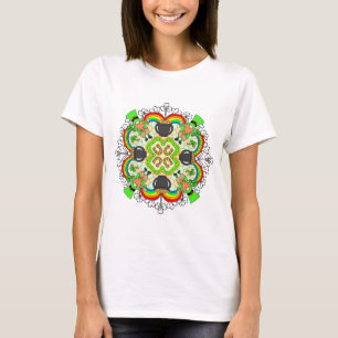 T-shirt fête de la saint-patrick   Mandala d'inspiration i
