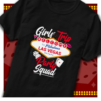 T-shirt Fête de l'équipe de Vegas à Las Vegas Voyage entre