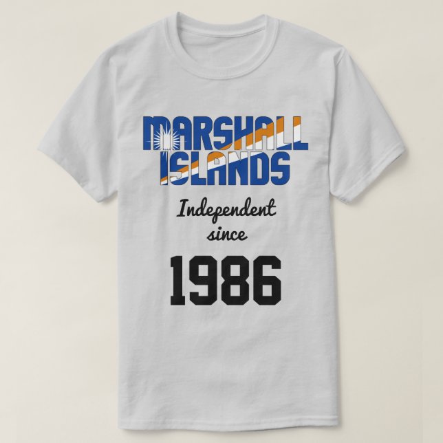 T-shirt Fête de l'indépendance des îles Marshall (Design devant)