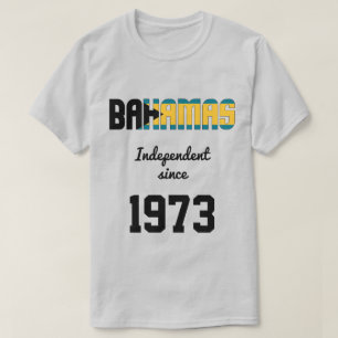 T-shirt Fête de l'indépendance du drapeau des Bahamas