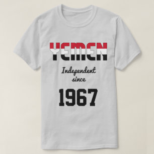 T-shirt Fête de l'indépendance du drapeau du Yémen