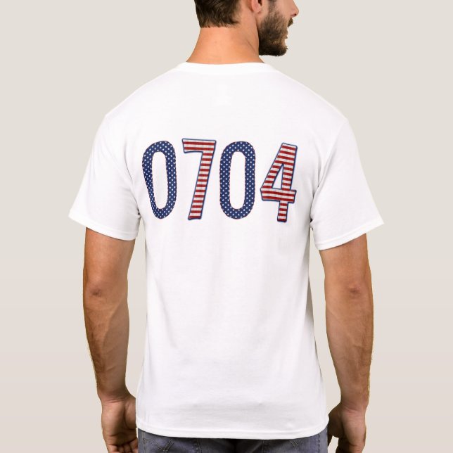 T-shirt Fête de l'Indépendance Étoiles et rayures 4 juille (Dos)