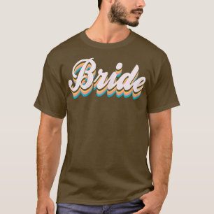 T-shirt Fête de mariage rétro pour femmes célibataires ent