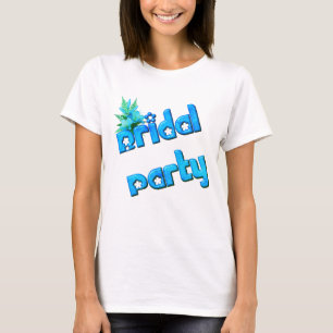 T-shirt Fête De Mariée Et Bouquet Fleur Mariage