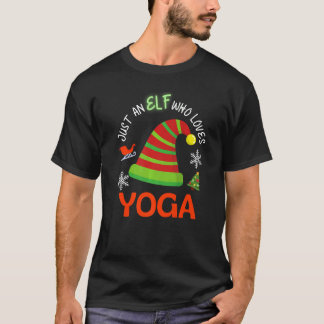 T-shirt Fête de Noël Elf Yoga Famille correspondante
