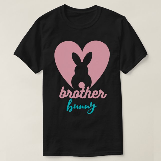 T-shirt Fête de Pâques Frère Bunny (Design devant)