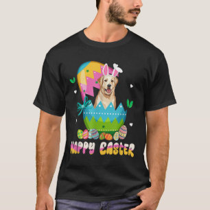 T-shirt Fête de Pâques Labrador Retriever Chien Bunny Ears