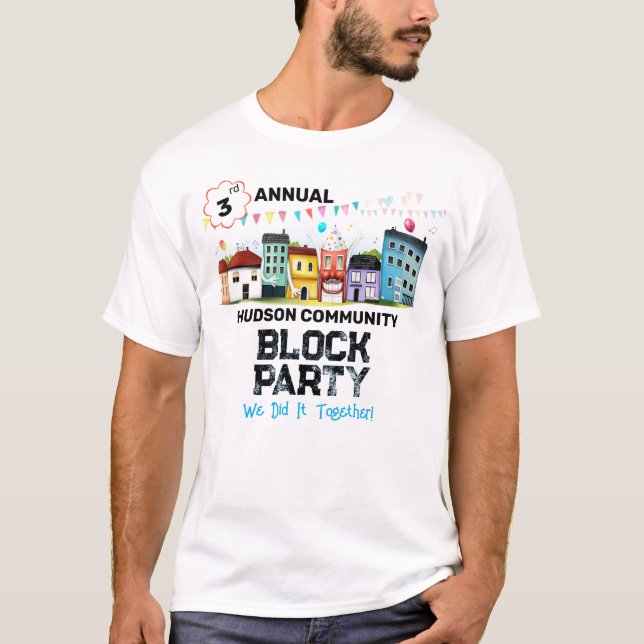 T-shirt Fête de quartier (Devant)