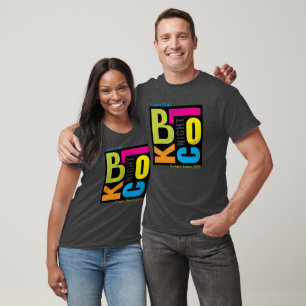 T-shirt Fête de quartier colorée et rétro à thème communau