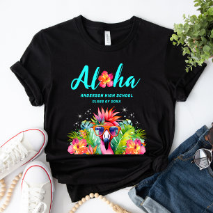 T-shirt Fête de remise des diplômes Tropical Aloha Luau Ha