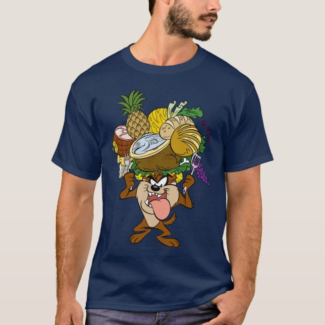 T-shirt Fête de Thanksgiving TAZ™ B/W 2 (Devant)