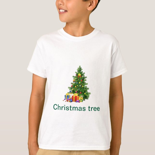 T-Shirt Fête des arbres de Noël (Devant)