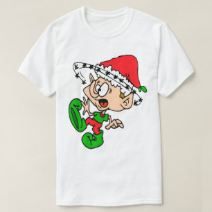 T-shirt Fête des elfes drôle Stress Noël folie