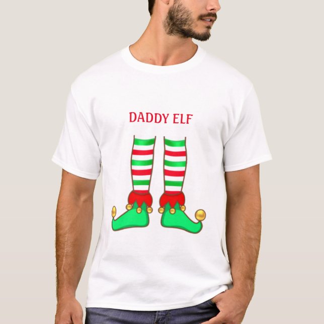 T-shirt Fête des elfes papa tendance (Devant)