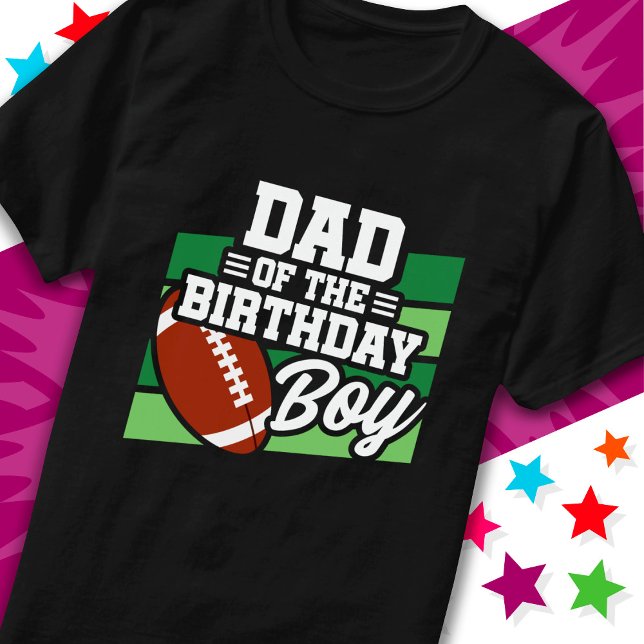 T-shirt Fête des enfants de football Papa of the Birthday  (Créateur téléchargé)