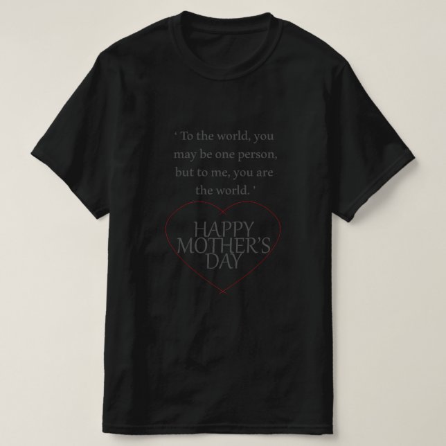 T-SHIRT FÊTE DES MÈRES (Design devant)