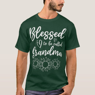 T-shirt Fête des mères bénie d'être appelée grand-mère