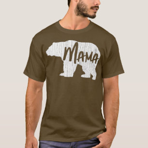 T-shirt Fête des mères Cadeau maman ours maman Vintage fem