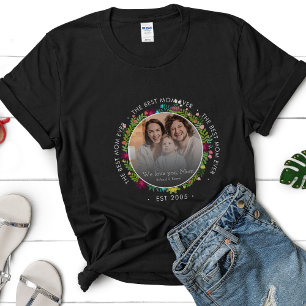 T-shirt Fête des mères Cadeau Mémoire de famille Photo Bes