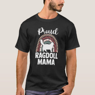 T-shirt Fête des Mères Chat Maman Chat Fière Ragdoll Mama