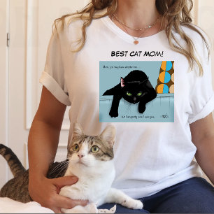 T-shirt Fête des mères de chats noirs