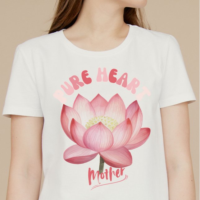 T-shirt Fête des mères de coeur pur (Créateur téléchargé)