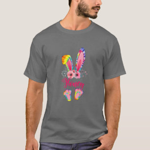 T-shirt Fête des mères de Pâques Honey Tie Dye Bunny Lapin
