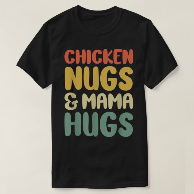 T-shirt Fête des mères de poulets - Ne Mess avec la maman  (Design devant)