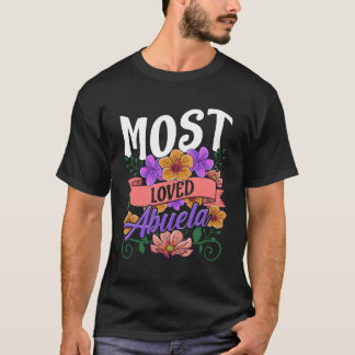 T-shirt Fête des mères florales d'Abuela les plus aimées