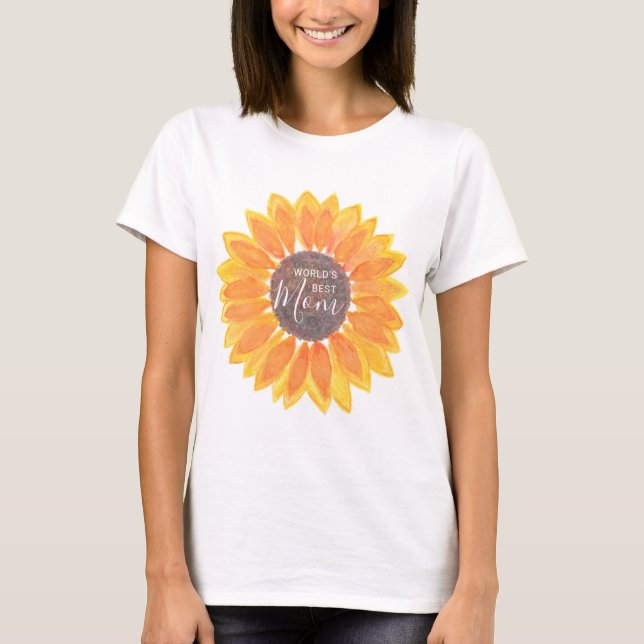 T-shirt Fête des Mères La meilleure maman du monde (Devant)